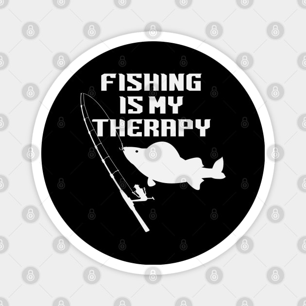 Fishing Is My Therapy - Fisher Magnet by Animal Specials